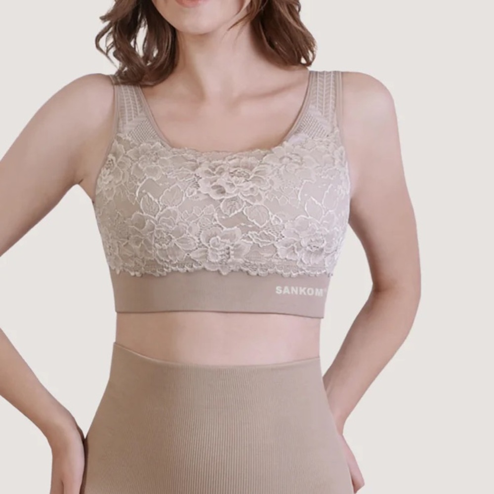NWT! Women’s Sankom Beige‎ Lace Bra